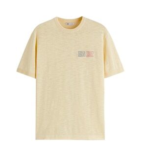 Zara Cream Short Sleeve Tee
